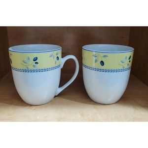 LOT OF 2 Royal Doulton Blueberry Coffee Tea Mugs Cups